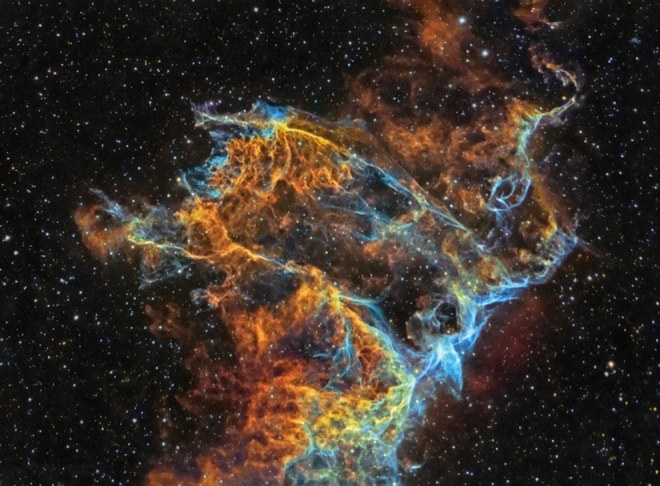 “Veil Nebula Detail”, by J.P. Metsävainio, Finland
